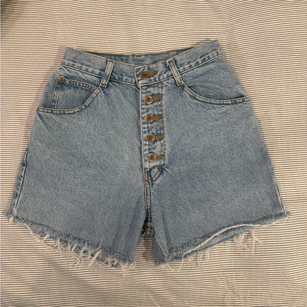 Vintage whooz blooz jeans cut off shorts, 24 waist